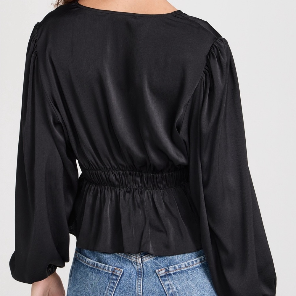 WAYF Tie Waist Long Sleeve Top - Picture 2 of 3